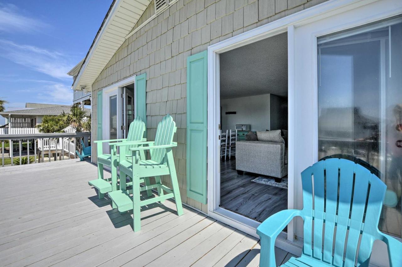 Oak Island Beach Abode With Deck Walk To Shore! 外观 照片